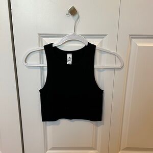 90 Degree By Reflex Classic Black Crop Top
